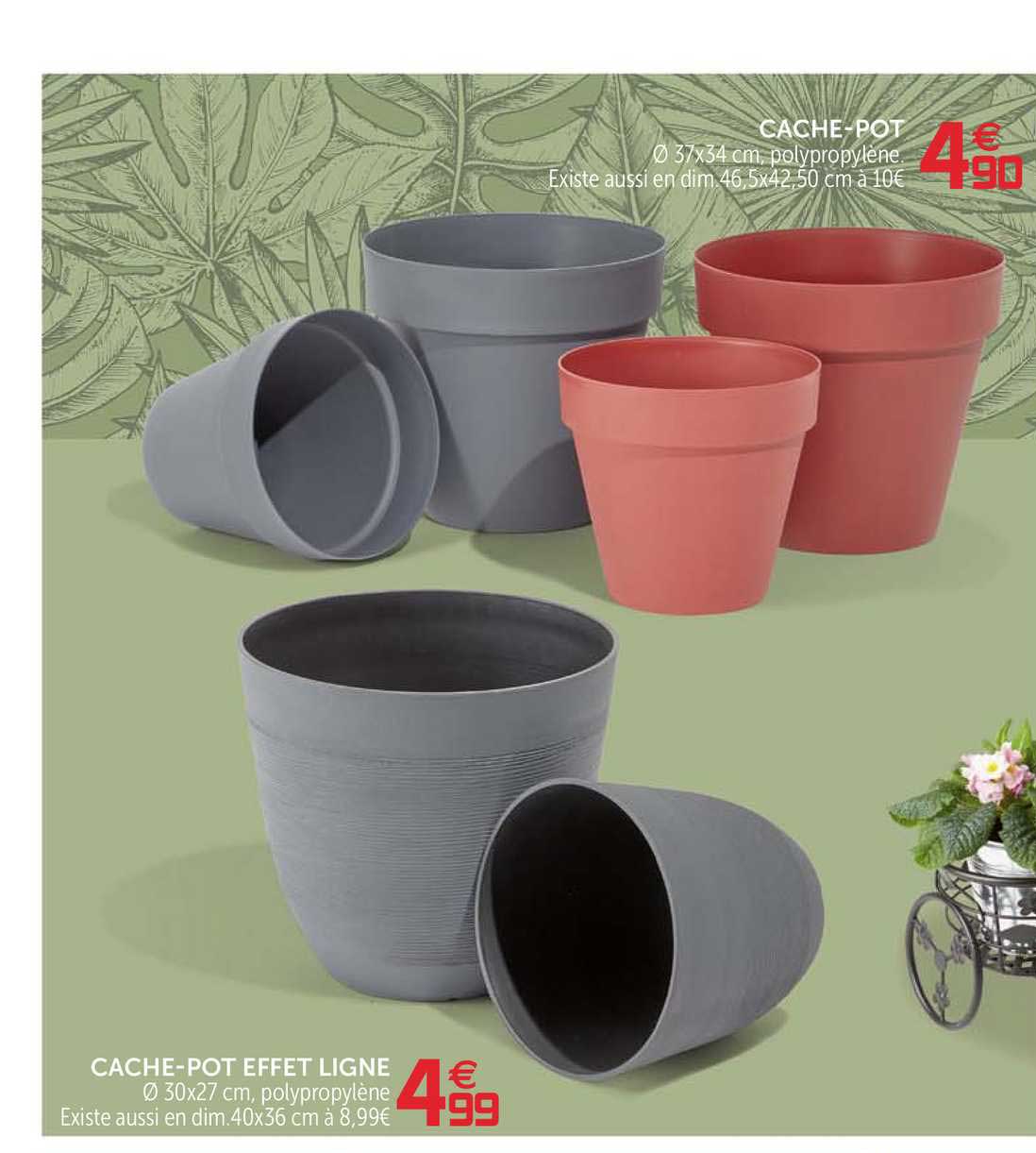 cache-pot effet ligne