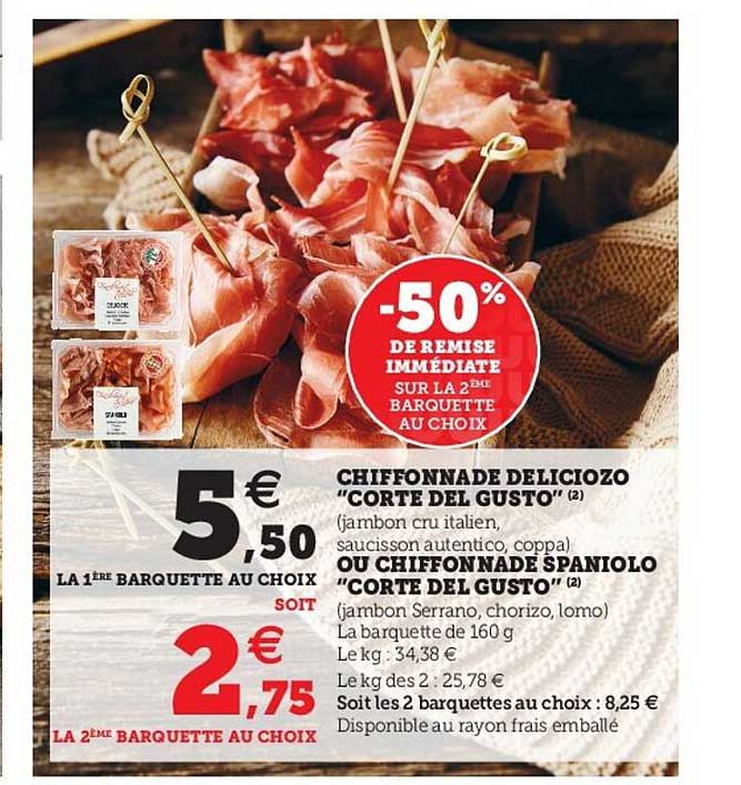 chiffonnade deliciozo "corte del gusto" ou chiffonnade spaniolo "corte del gusto"