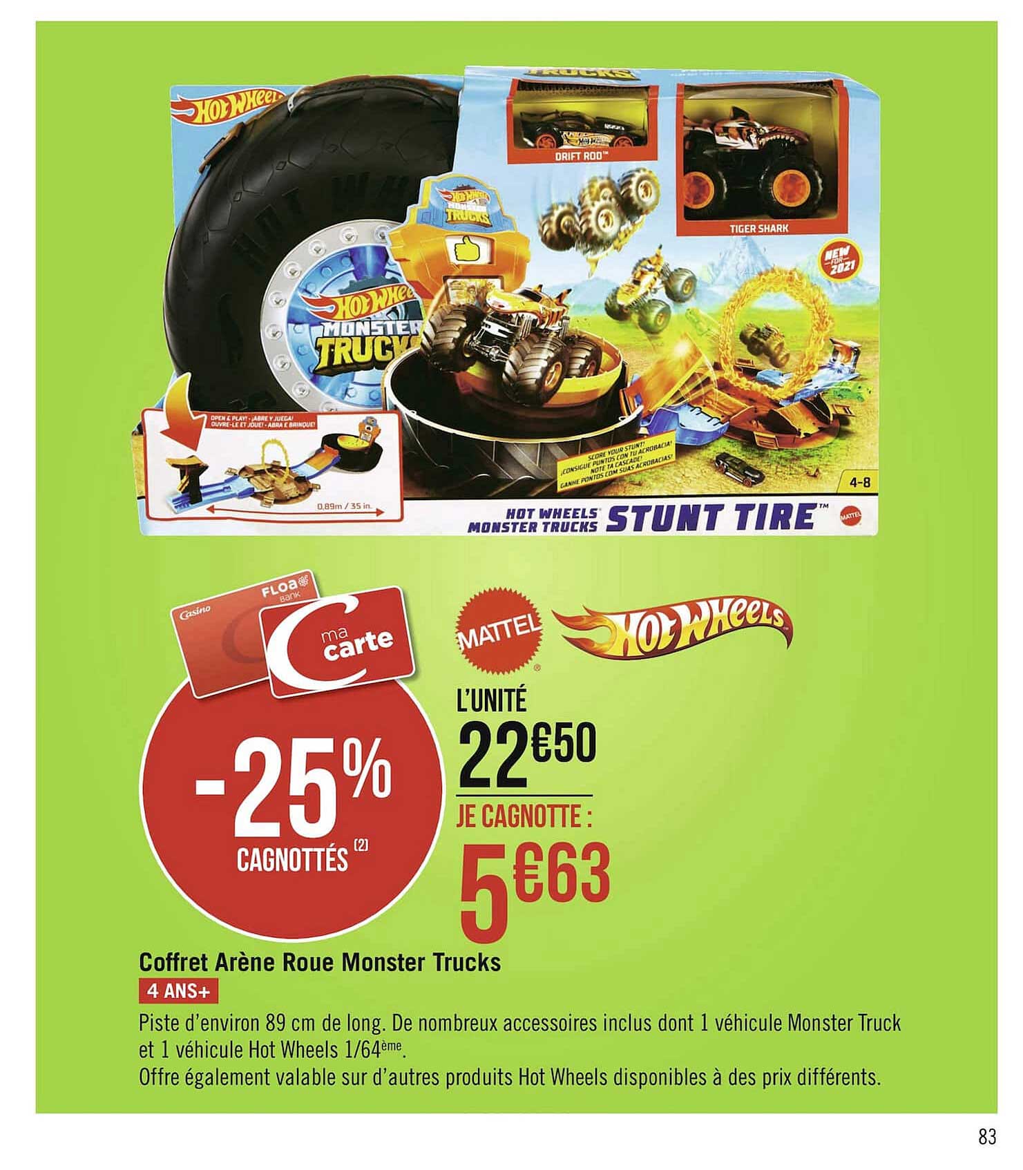 Coffret Arène Roue Monster Trucks