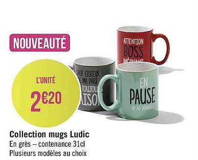 collection mugs ludic