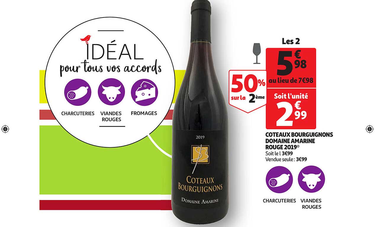 coteaux bourguignons domaine amarine rouge 2019