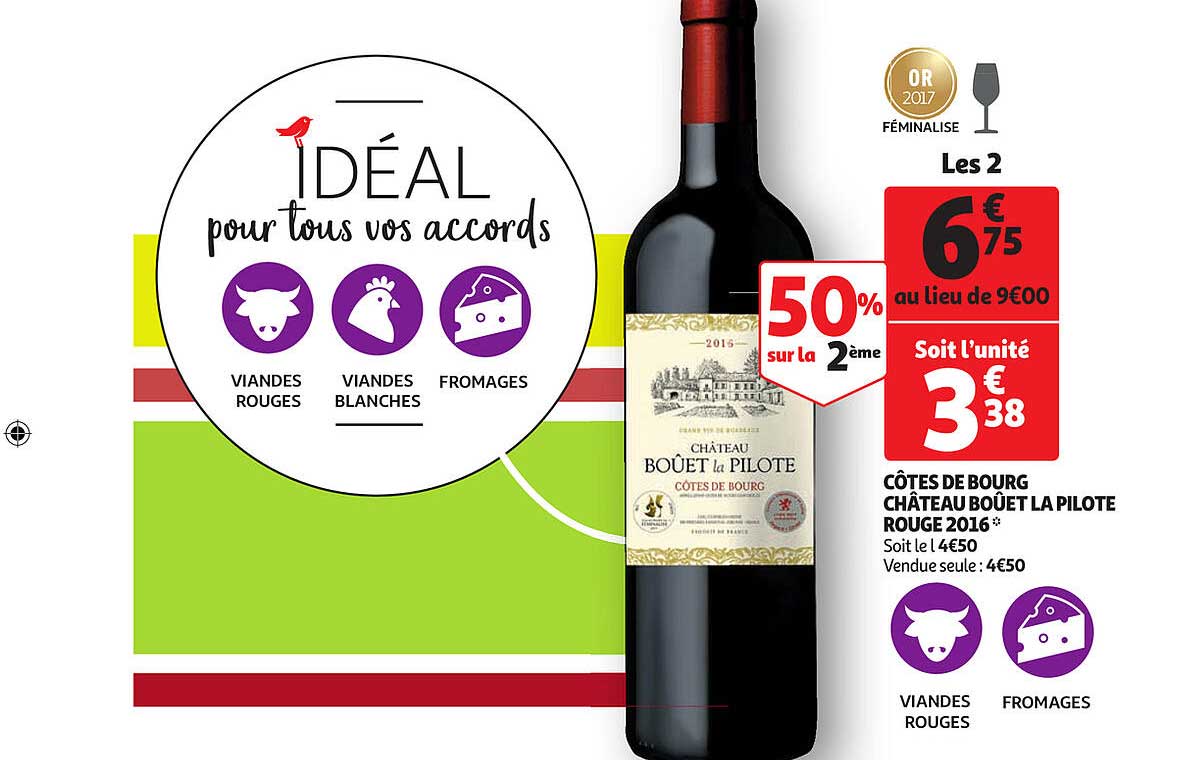 côtes de bourg château boûet la pilote rouge