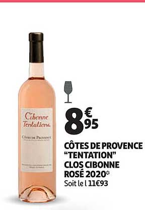 côtes de provence "tentation" clos cibonne rosé 2020