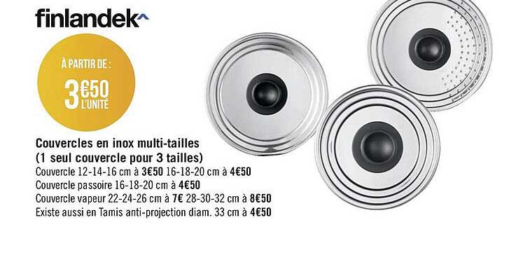 Couvercles En Inox Multi-tailles