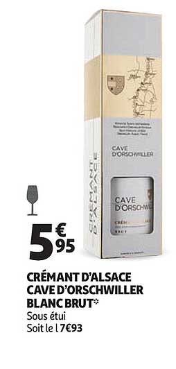 crémant d'alsace cave d'orschwiller blanc brut