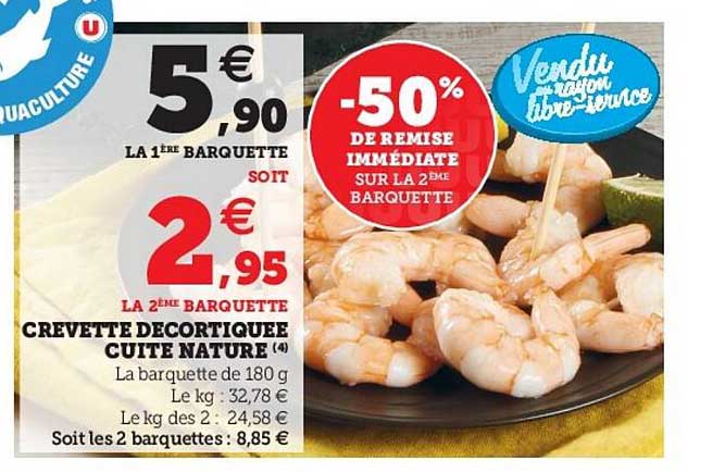 Crevette Décortiquée Cuite Nature