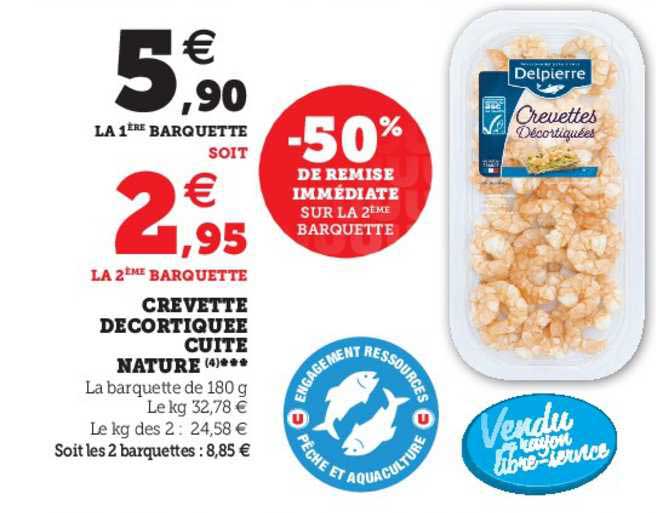 Crevette Décortiquée Cuite Nature