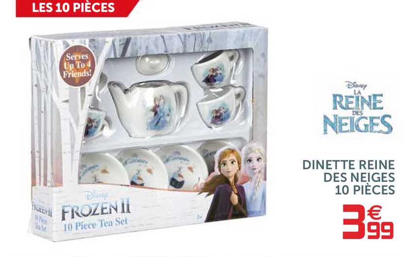dinette reine des neiges 10 pièces