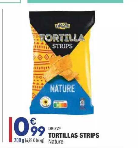drizz tortillas strips