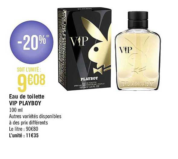 eau de toilette vip playboy