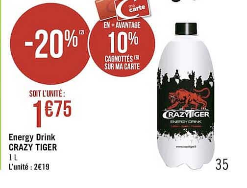 energy drink crazy tiger