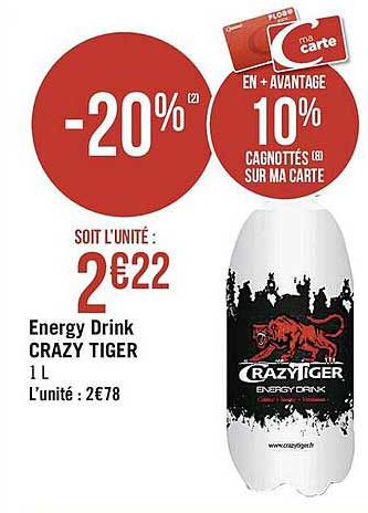 energy drink crazy tiger