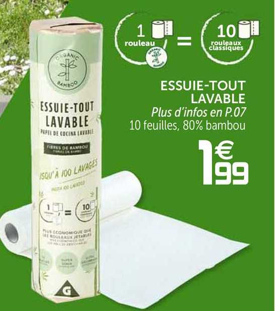 essuie-tout lavable