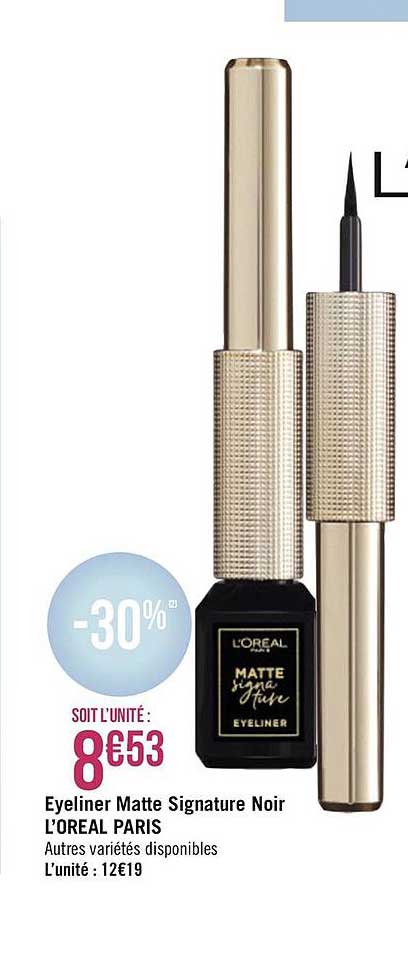 eyeliner matte signature noir l'oréal paris