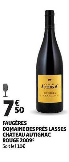 faugères domaine des prés lasses château autignac rouge 2009