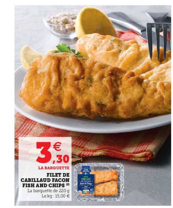 Filet De Cabillaud Façon Fish And Chips