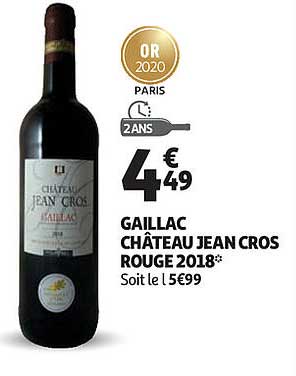 Gaillac Château Jean Cros Rouge 2018