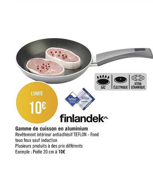 Gamme De Cuisson En Aluminium Finlandek^