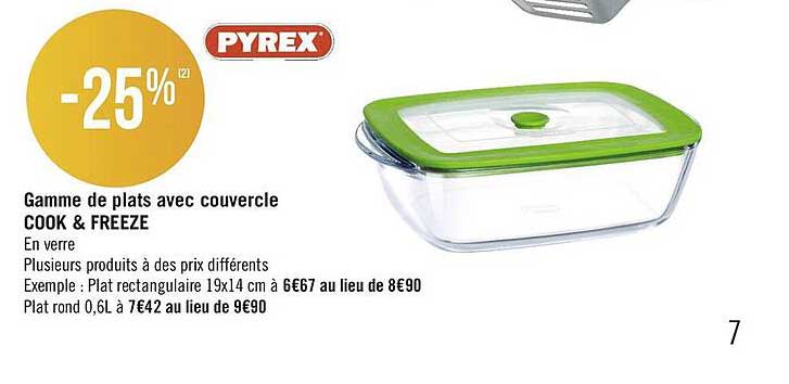 gamme de plats avec couvercle cook & freeze