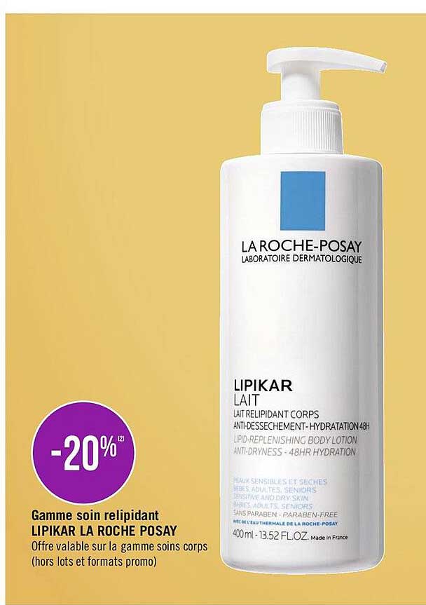gamme soin relipidant lipikar la roche posay