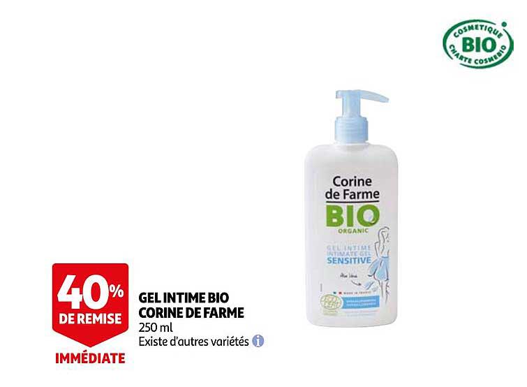 gel intime bio corine de farme