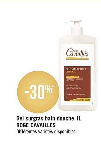 gel surgras bain douche 1l rogé  cavaillès