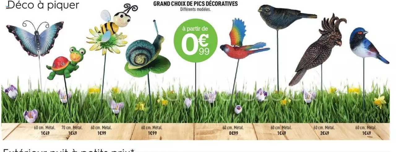 grand choix de pics décoratives