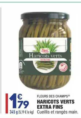 haricots verts extra fins fleurs des champs