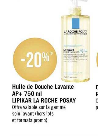 huile de douche lavante ap+ 750 ml lipikar la roche posay