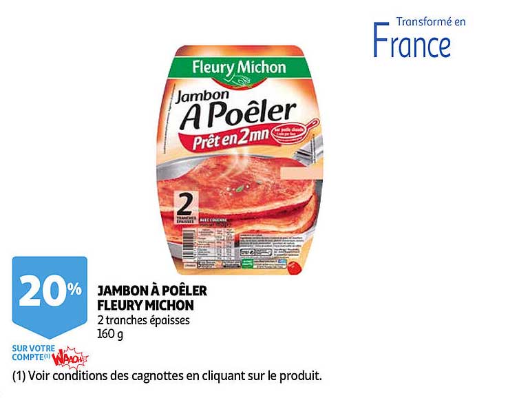 jambon à poêler fleury michon