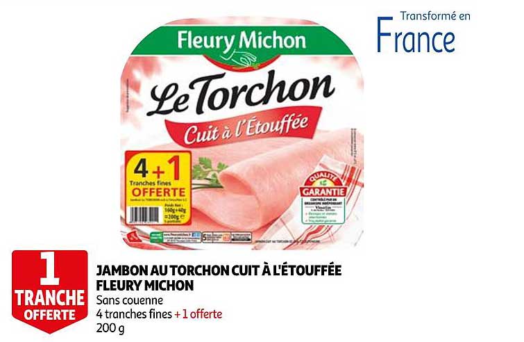 jambon au torchon cuit à l'étouffée fleury michon