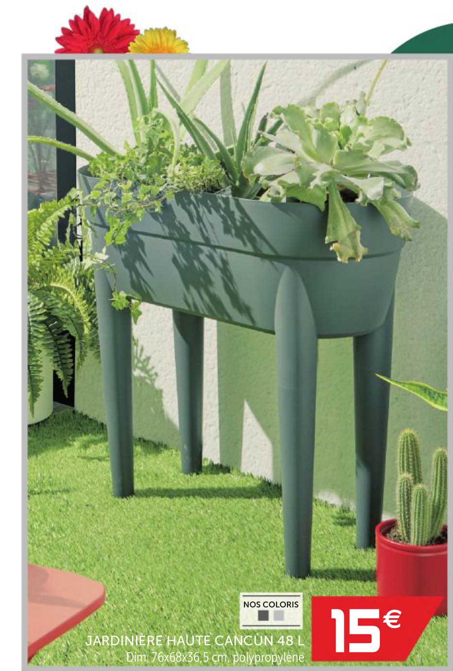 jardinière haute cancun 48 l