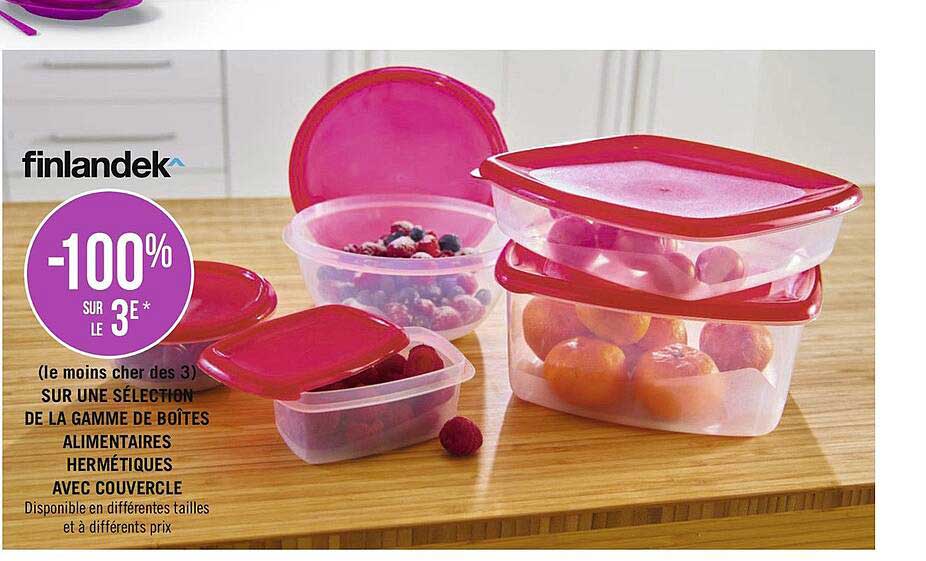 la gamme de boîtes alimentaires hermétiques avec couvercle