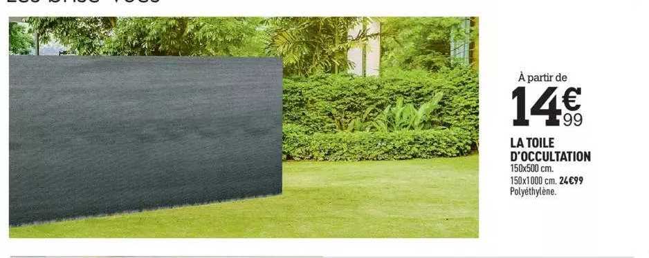 la toile d'occultation