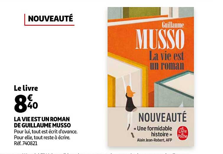 la vie est un roman de guillaume musso