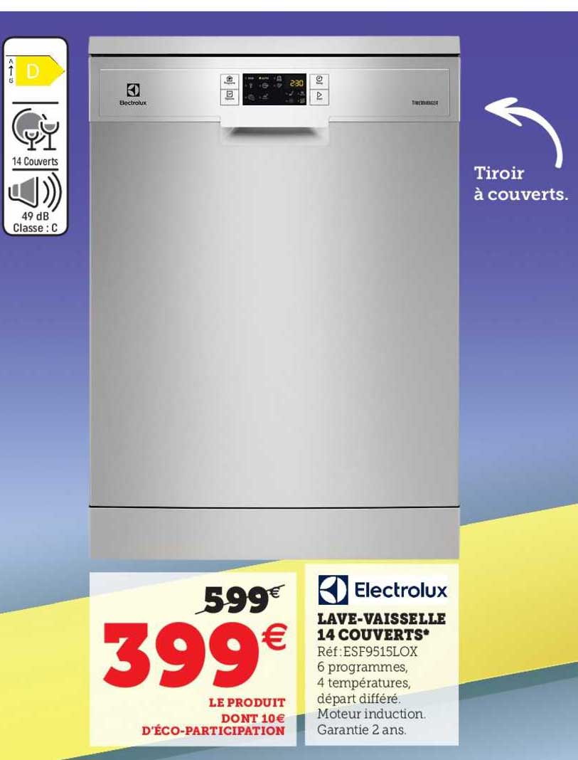 Lave-vaisselle 14 Couverts Electrolux
