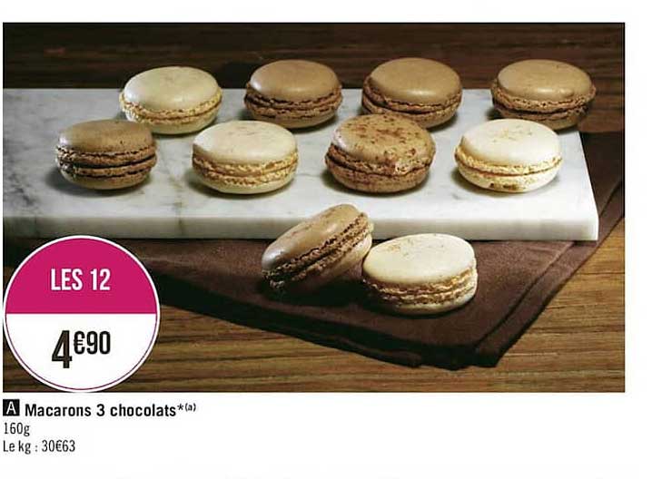 Macarons 3 Chocolats