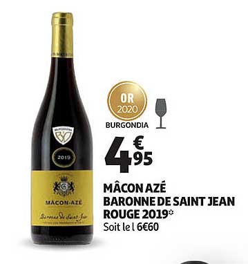 mâcon azé baronne de saint jean rouge 2019