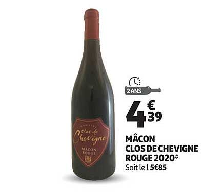 mâcon clos de chevigne rouge 2020