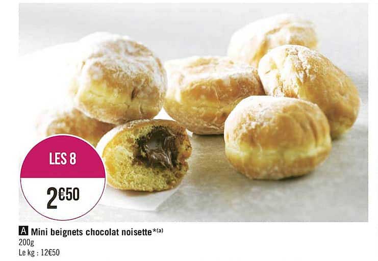 Mini Beignets Chocolat Noisette