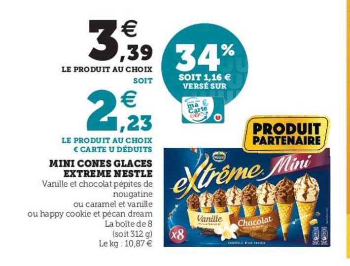 Mini Cônes Glacés Extrême Nestlé