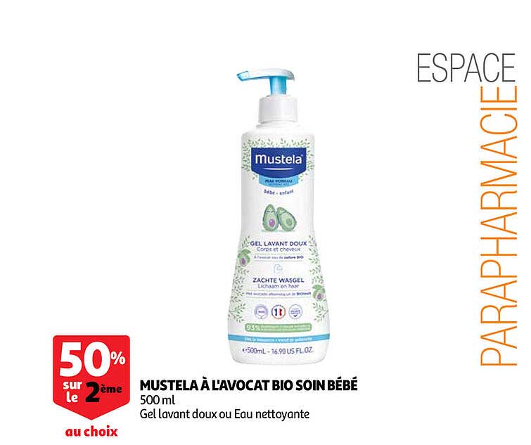 mustela à l'avocat bio soin bébé
