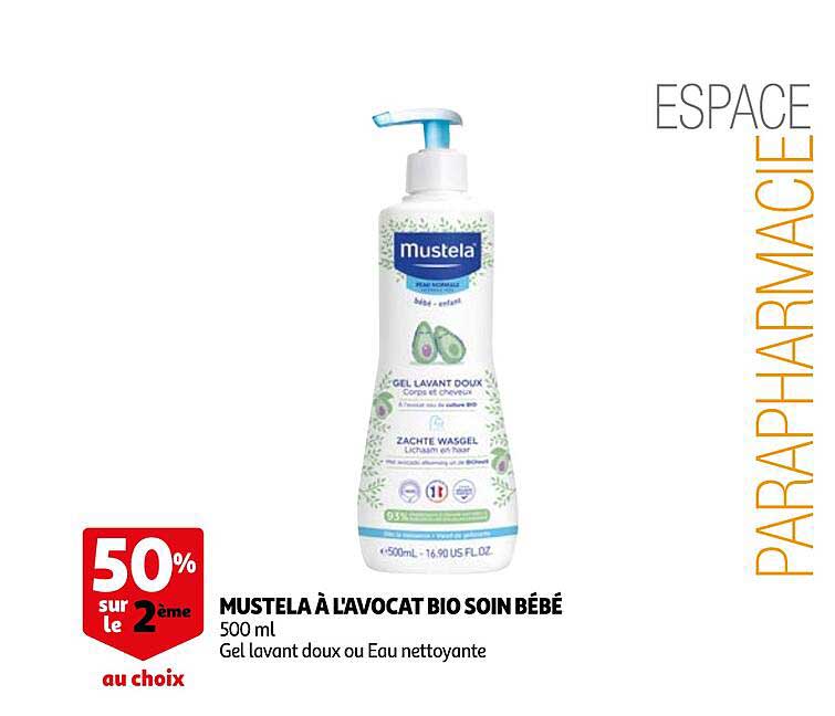 mustela à l'avocat bio soin bébé