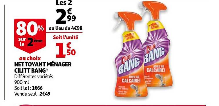nettoyant ménager cilitt bang