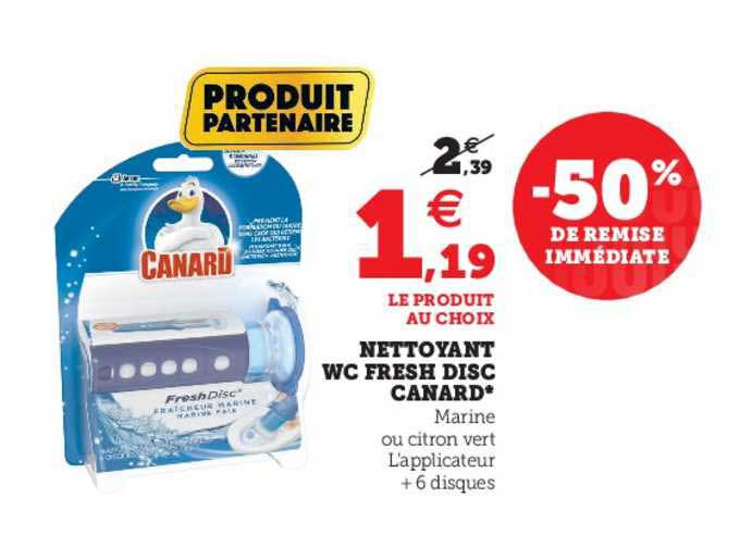 nettoyant wc fresh disc canard