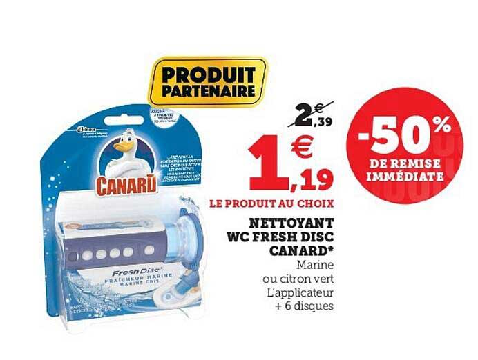 nettoyant wc fresh disc canard