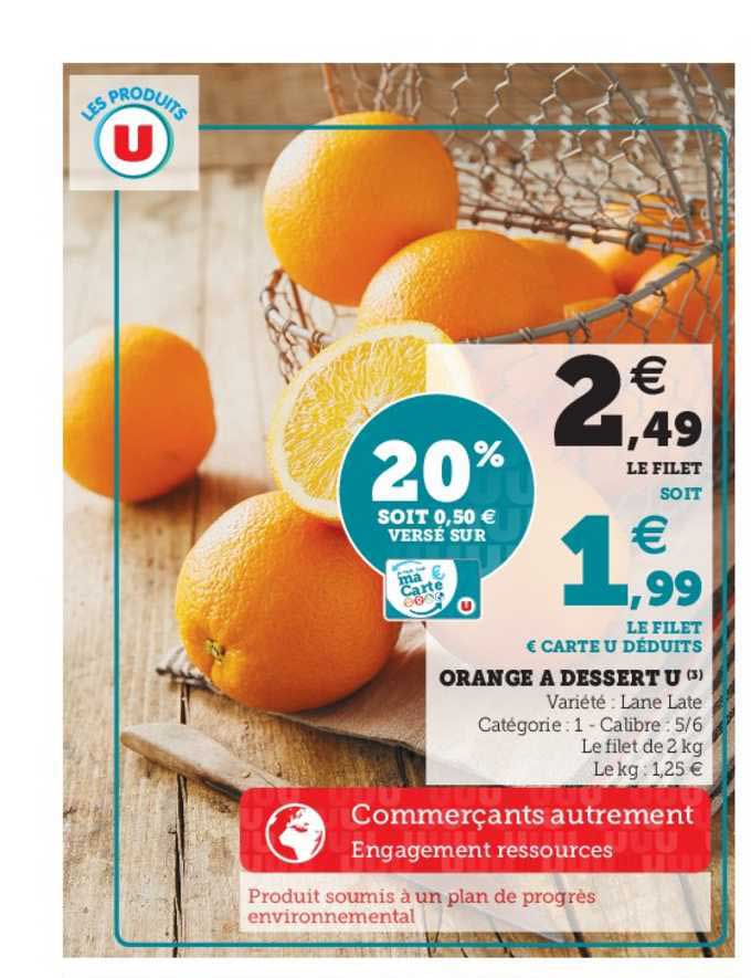 Orange à Dessert U