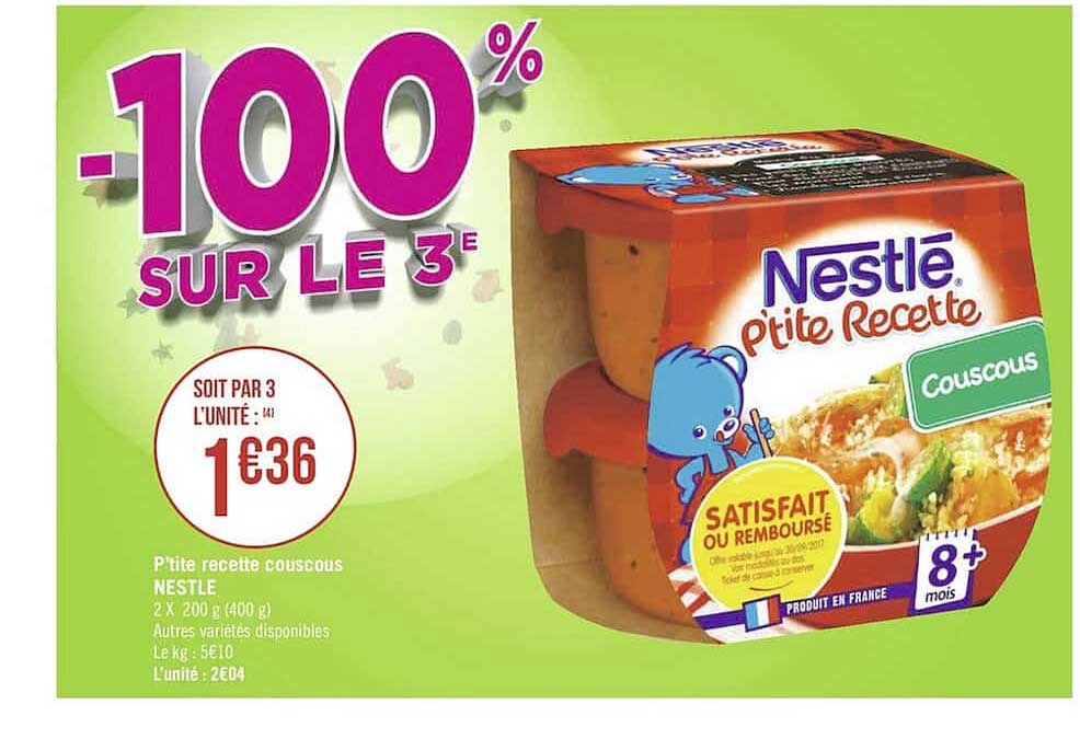 p'tite recette couscous nestlé