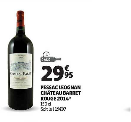 Pessac Leognan Château Barret Rouge 2014