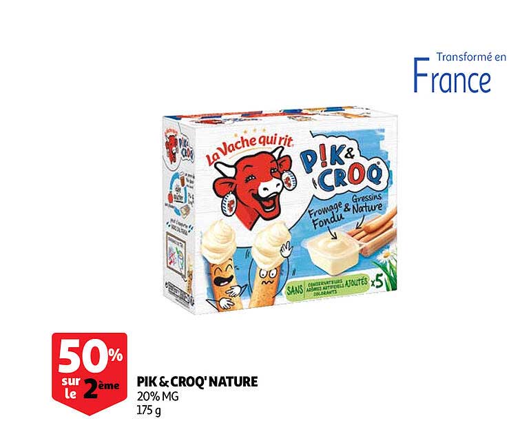 pik & croq' nature la vache qui rit